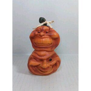 Vintage Young Halloween Figurine Creepy Anthropomorphic Pumpkin Jack O Lanterns